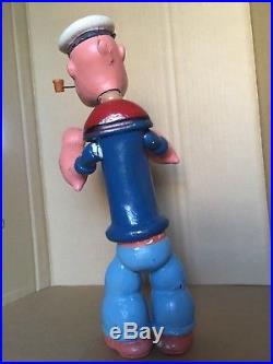 14 wood jointed POPEYE composition doll figure toy ideal or cameo vintage 1930s