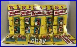 15 VINTAGE 1980 Mattel Monchhichi Mini Figures MOC Sealed Lot Sekiguchi Rare 80s