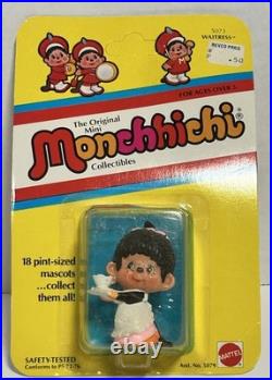 15 VINTAGE 1980 Mattel Monchhichi Mini Figures MOC Sealed Lot Sekiguchi Rare 80s