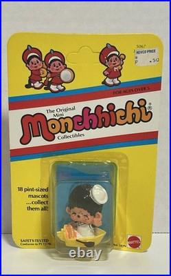 15 VINTAGE 1980 Mattel Monchhichi Mini Figures MOC Sealed Lot Sekiguchi Rare 80s