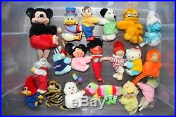 189 rare vintage Clip On toy huggers lot 1980's plush dolls figures grabbers set
