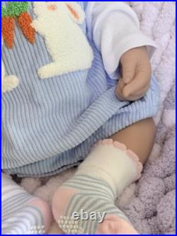 19 Lifelike 7 lbs Full Silicone Reborn Baby Girl Doll Floppy Squishy Newborn