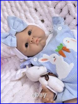 19 Lifelike 7 lbs Full Silicone Reborn Baby Girl Doll Floppy Squishy Newborn