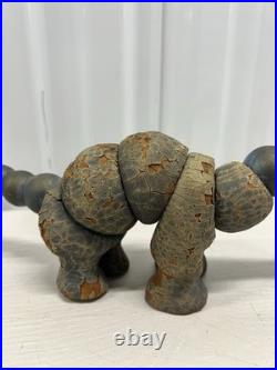 1920s Antique Wooden Twistum Dinosaur Articulated RARE Children's Toy