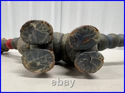 1920s Antique Wooden Twistum Dinosaur Articulated RARE Children's Toy