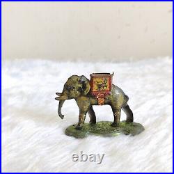 1920s Vintage Elephant Figure Litho Tin Toy Japan Old Decorative Collectible