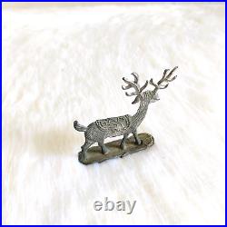 1920s Vintage Reindeer Figure Figurine Antimony Decorative Collectible TOY331
