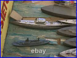 1930's Vintage Tootsie Toy Navy Fleet Vintage Diecast Figures 20 Total Ships