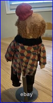 1930s Happy Holligan German Clothe Figure Doll Sawdust Filled 10