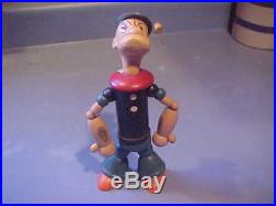 1932 POPEYE toy figure doll J Chein 8 wood jointed