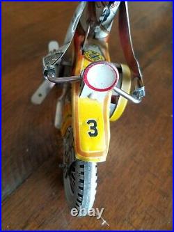 1938 Marx Tin Toy Wind-up Police Motorcycle siren Figure
