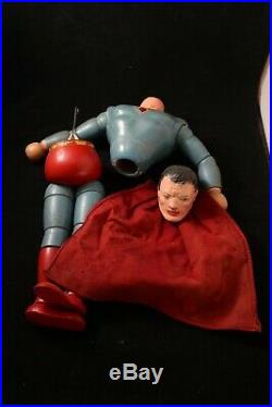 1940 Ideal Superman articulated wood composition doll figure Rare