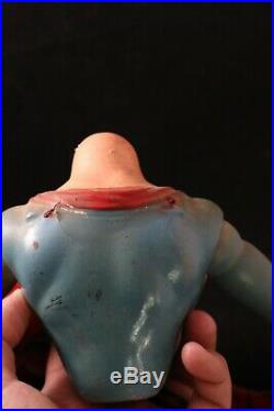 1940 Ideal Superman articulated wood composition doll figure Rare