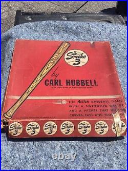 1946 Strike 3 By Carl Hubbell Action Baseball Game WithOriginal Box RARE