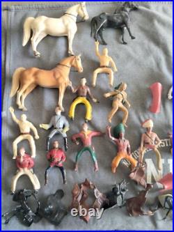 1950's Hartland Plastics Cowboy rider figure & horse Western toy