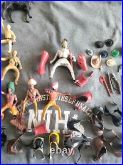 1950's Hartland Plastics Cowboy rider figure & horse Western toy