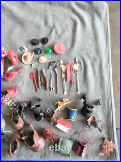 1950's Hartland Plastics Cowboy rider figure & horse Western toy
