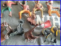 1950's Hartland Plastics Cowboy rider figure & horse Western toy