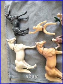 1950's Hartland Plastics Cowboy rider figure & horse Western toy