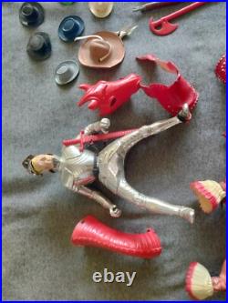 1950's Hartland Plastics Cowboy rider figure & horse Western toy