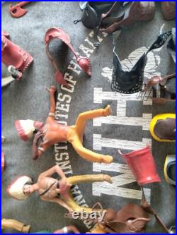 1950's Hartland Plastics Cowboy rider figure & horse Western toy