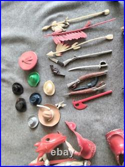 1950's Hartland Plastics Cowboy rider figure & horse Western toy