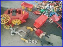 1950's Hartland Plastics Cowboy rider figure & horse Western toy