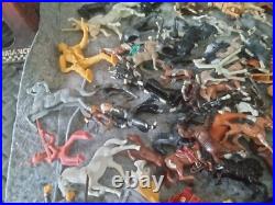 1950's Hartland Plastics Cowboy rider figure & horse Western toy