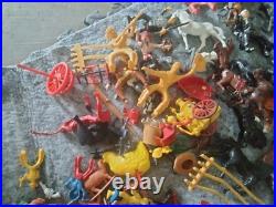 1950's Hartland Plastics Cowboy rider figure & horse Western toy