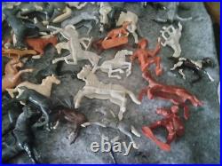 1950's Hartland Plastics Cowboy rider figure & horse Western toy