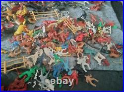 1950's Hartland Plastics Cowboy rider figure & horse Western toy
