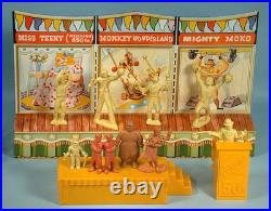 1952 Marx TV Super Circus 45+ Toy Playset Figures & Accessories Tin Sideshow
