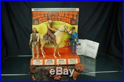 1960's Marx Toys Johnny West Original Store Display Cowboy Action Figures