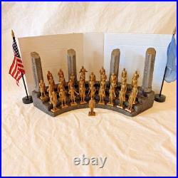 1960's Marx U. S. Presidents Collectible Figures Toy Set of 36 (Gold Edition)