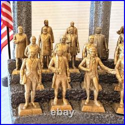 1960's Marx U. S. Presidents Collectible Figures Toy Set of 36 (Gold Edition)