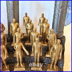 1960's Marx U. S. Presidents Collectible Figures Toy Set of 36 (Gold Edition)