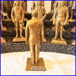 1960's Marx U. S. Presidents Collectible Figures Toy Set of 36 (Gold Edition)