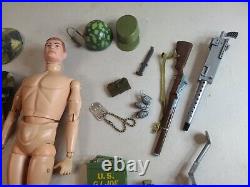 1960s GI Joe Machine Gun And emplacement Set Figure lot gijoe toy vintage 2b88