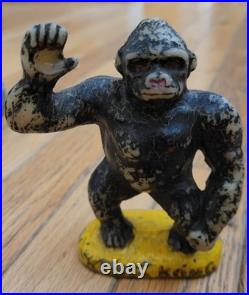 1960s KING KONG Wind Up Toy by MARX Nice RARE See Video! + wax figure