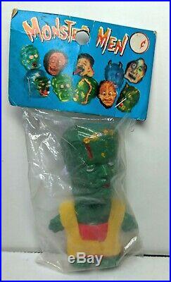 1960s Vintage Monster Men FRANKENSTEIN Nik Troll Figure Toy MIP Clothed Version