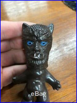 1960s Vintage Monster Men Wolfman Wolf Man Nik Troll Figure Toy