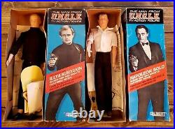 1965 THE MAN FROM UNCLE Orig. GILBERT ILLYA & NAPOLEON FIGURES In The BOXES
