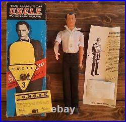 1965 THE MAN FROM UNCLE Orig. GILBERT ILLYA & NAPOLEON FIGURES In The BOXES