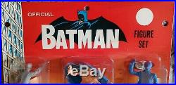 1966 BATMAN Original IDEAL FIGURE SET With Batman, Robin & Joker MINT ON CARD