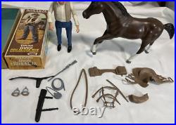1966 BONANZA HOSS Cartwright 8 Action Figure with Box, horse & Accessories