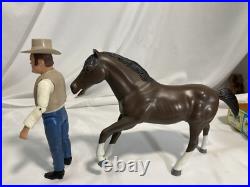1966 BONANZA HOSS Cartwright 8 Action Figure with Box, horse & Accessories