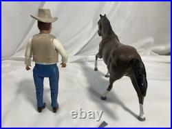 1966 BONANZA HOSS Cartwright 8 Action Figure with Box, horse & Accessories