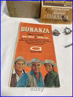 1966 BONANZA HOSS Cartwright 8 Action Figure with Box, horse & Accessories