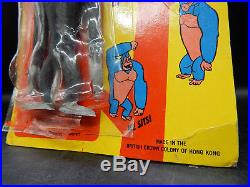 1967 vintage KING KONG Multiple Toymakers Rubb'r Nik bendy rubber toy figure MOC