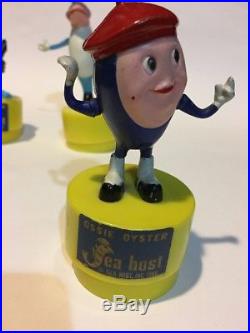 1969 SEA HOST Push Puppet Restaurant Ossie Oyster Vtg Figure Toy RARE Promo VHTF